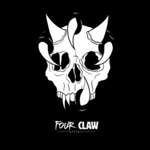 Four Clawed Skull Women's Crop Tee Design