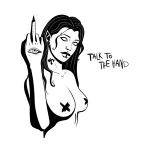 Talk to the Hand Women's Crop Tee Design