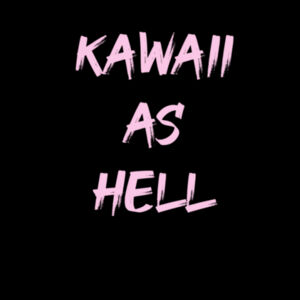 Kawaii As Hell Women's Crop Singlet Design