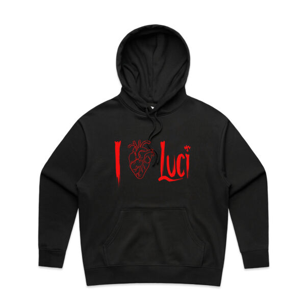 I HEART Luci Women's Heavy Hoodie Thumbnail