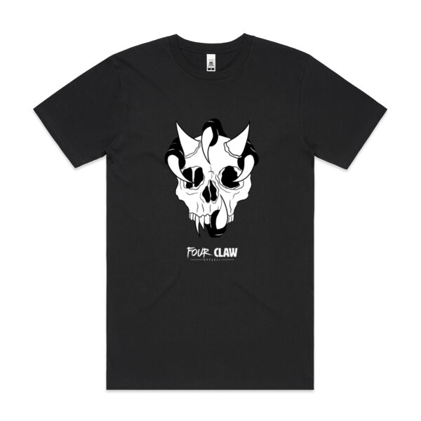 Four Clawed Skull Mens Block T Shirt Thumbnail